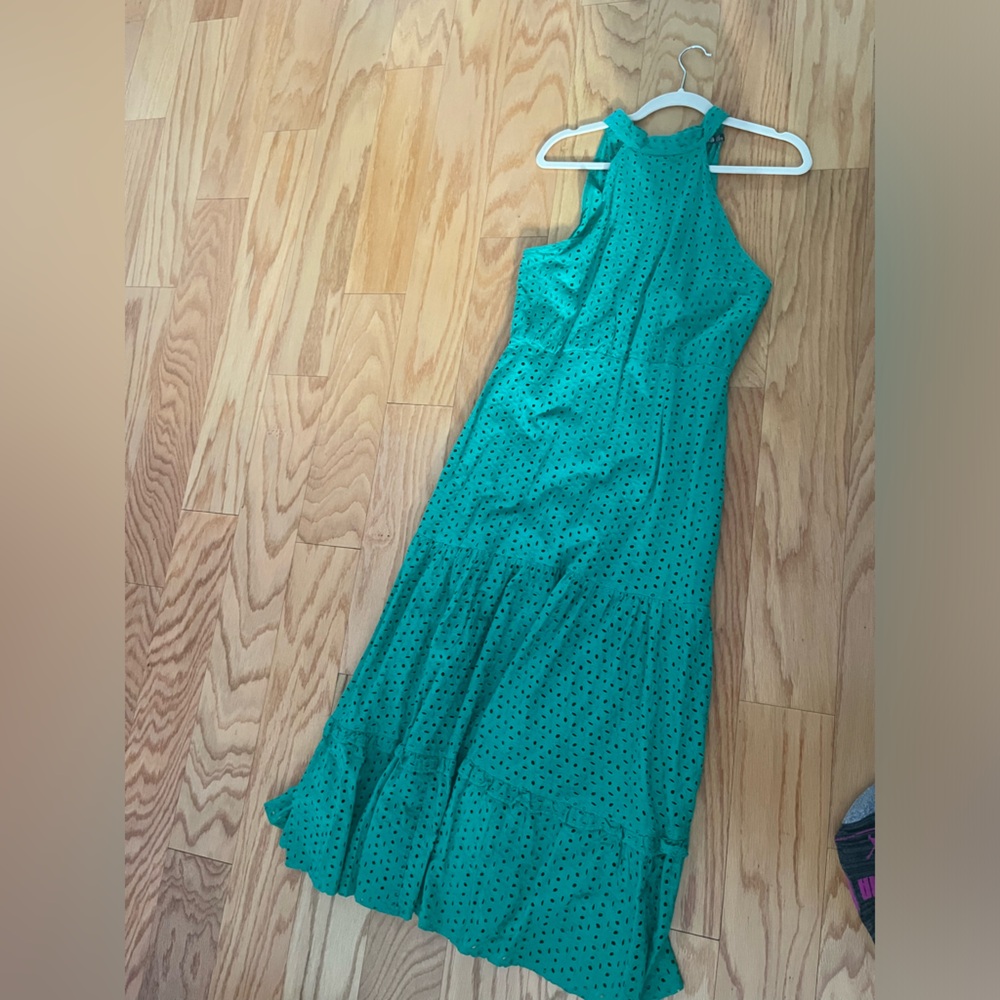 Asos eyelet Green Dress